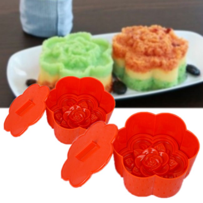 Khuôn xôi hình hoa hồng