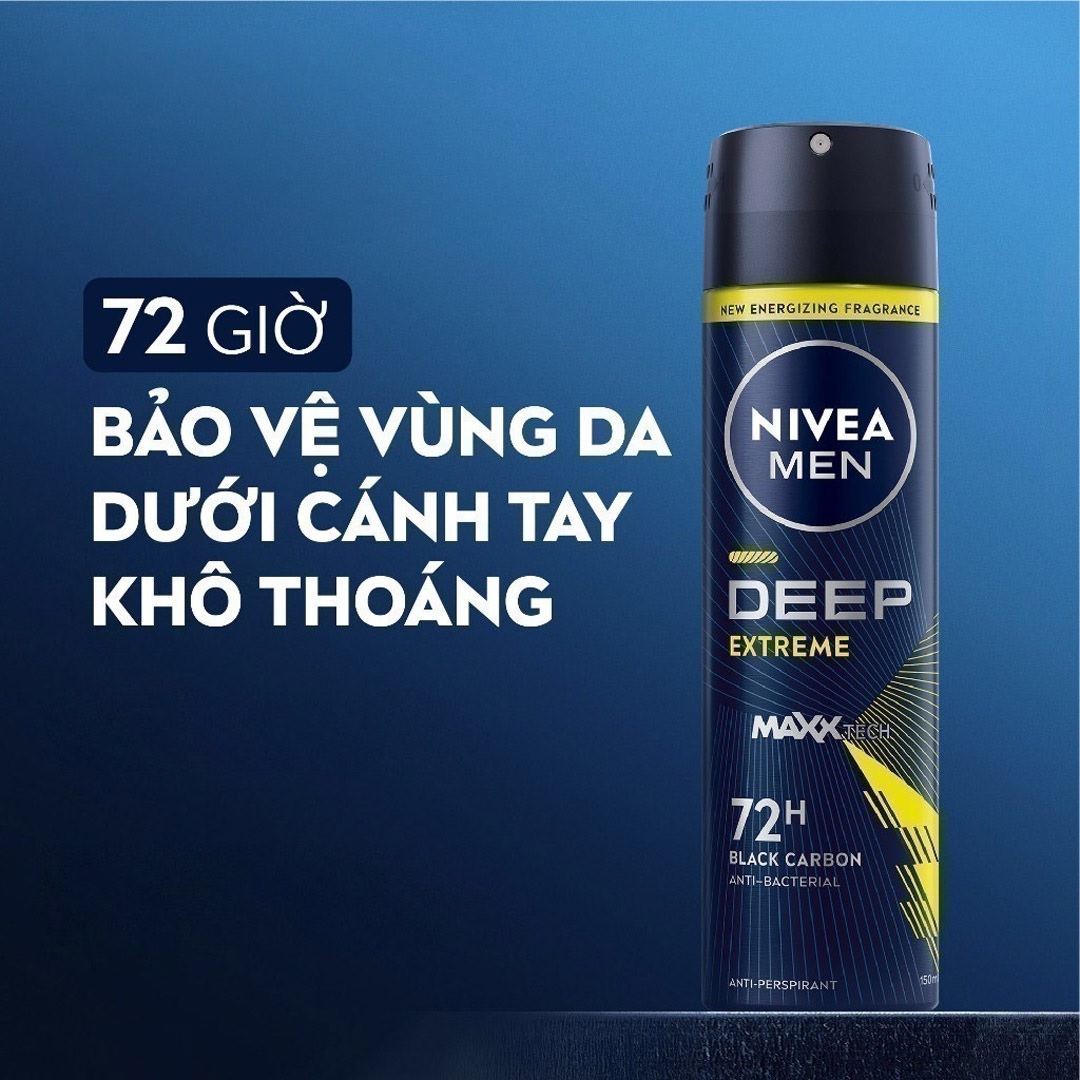 Xịt Khử Mùi Cho Nam Nivea Men 48h 150ml