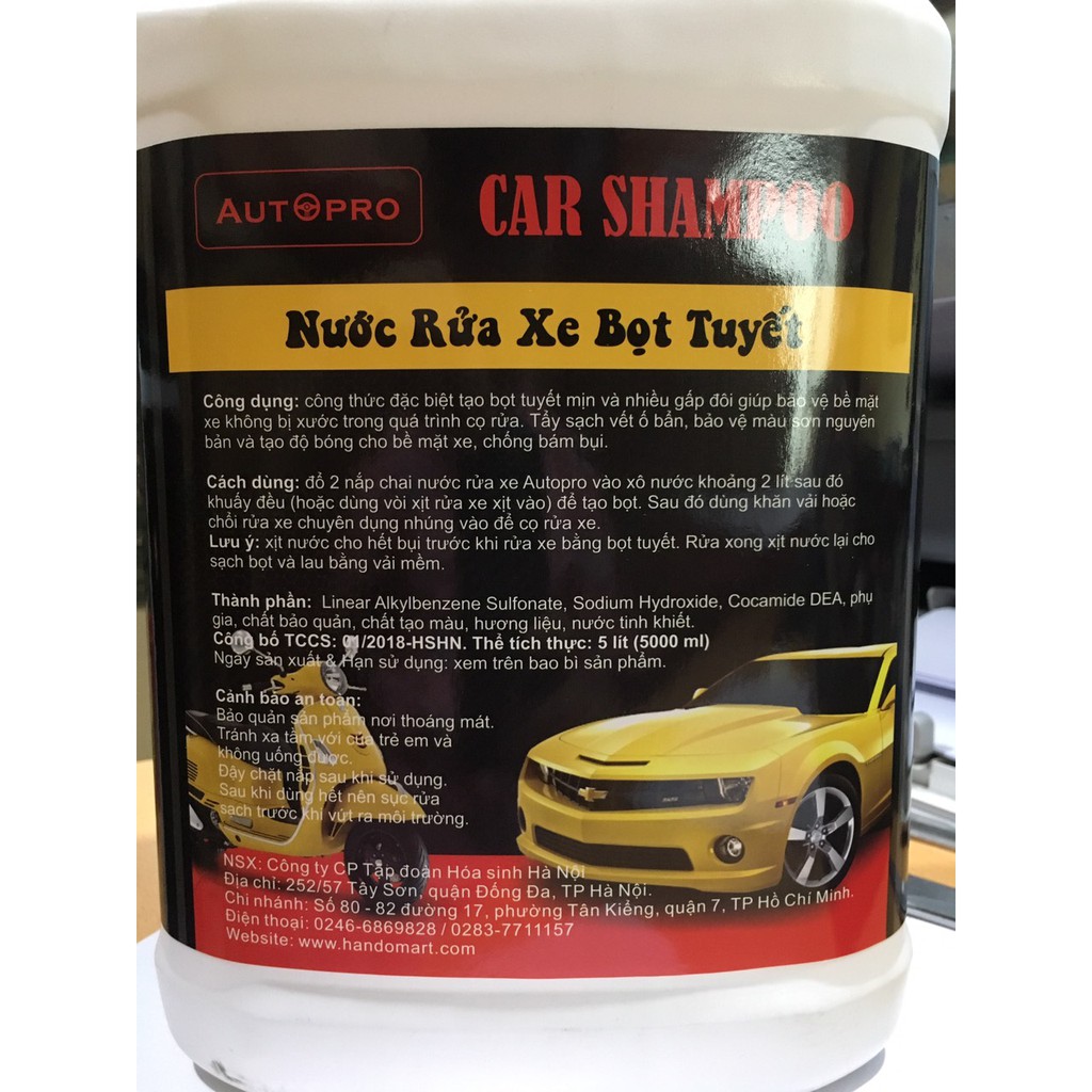 Nước rửa xe bọt tuyết AutoPro 5L