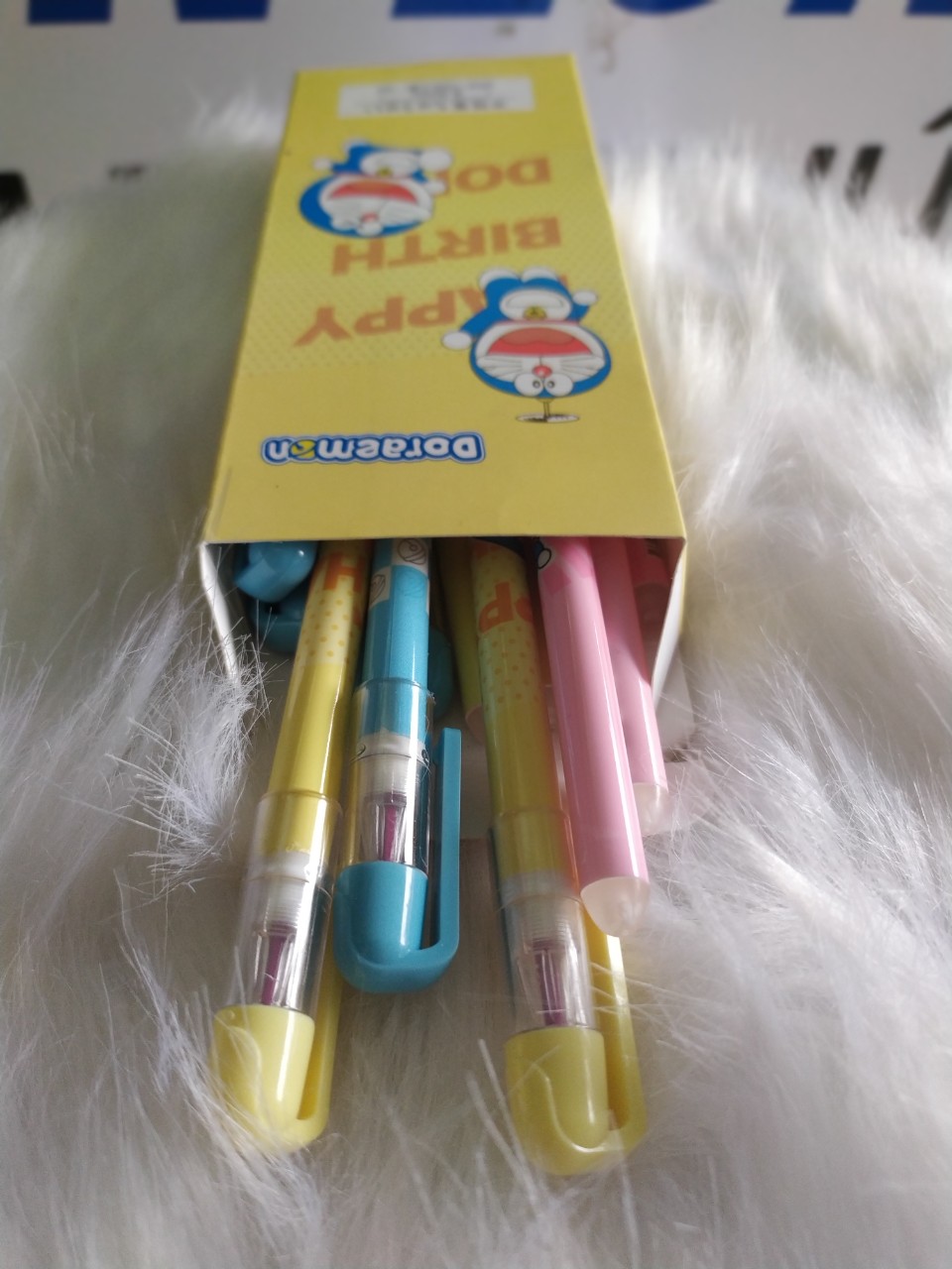 (HCM) Bút mực tím gel xoá được ( tẩy ) Mini-1306 CENVAVA-Doremon( 12 cây/ hộp, mực tím )