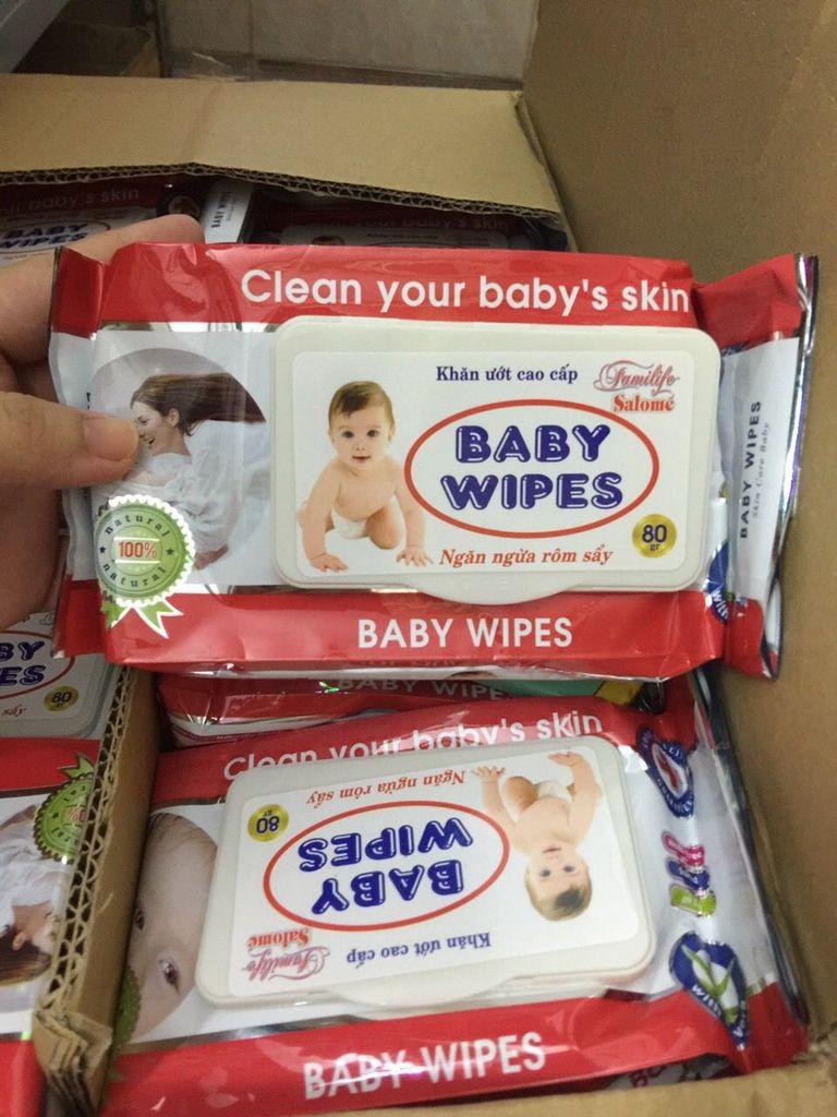 Combo 10 gói khăn giấy ướt Baby Wipes
