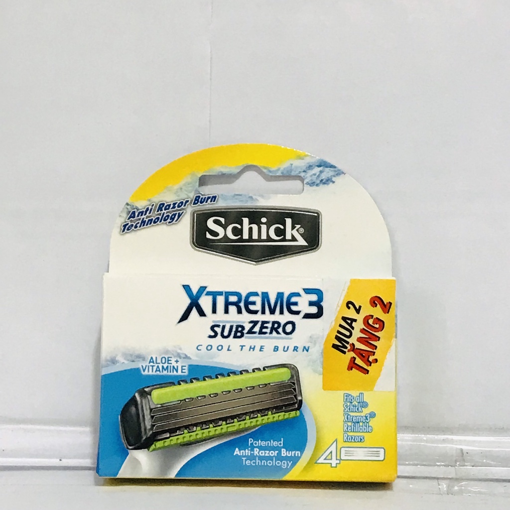 Dao Cạo/ lưỡi dao cạo Schick Xtreme3 4S Sub Zero