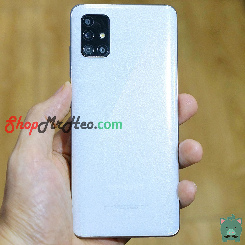 Skin Dán Mặt Sau Lưng Vân 3D Giả Da Samsung Galaxy A11 - A31 - A51 - A71