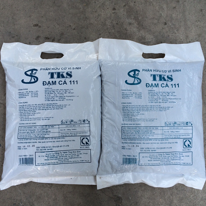 [HCM]PHÂN HỮU CƠ VI SINH ĐẠM CÁ 111 (5KG)