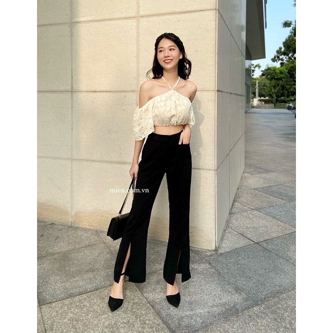 MIỀU_ QUẦN ỐNG LOE XẺ TÀ RIAN LONG PANT