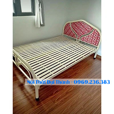 Giường sắt cao cấp 1m6 x 2m Đại Thành mẫu mới
