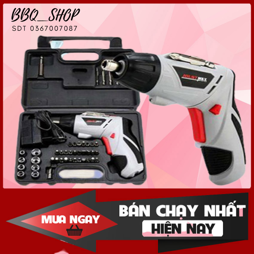 [CỰC SỐC  - GIÁ SỈ] Khoan Cầm Tay Bộ Máy Khoan Cầm Tay 45 Chi Tiết Joust Max  Khoan Và Vặn Ốc Có Đèn Led Báo Hiệu  Sạc Pin Vô Cùng Tiện Lợi.