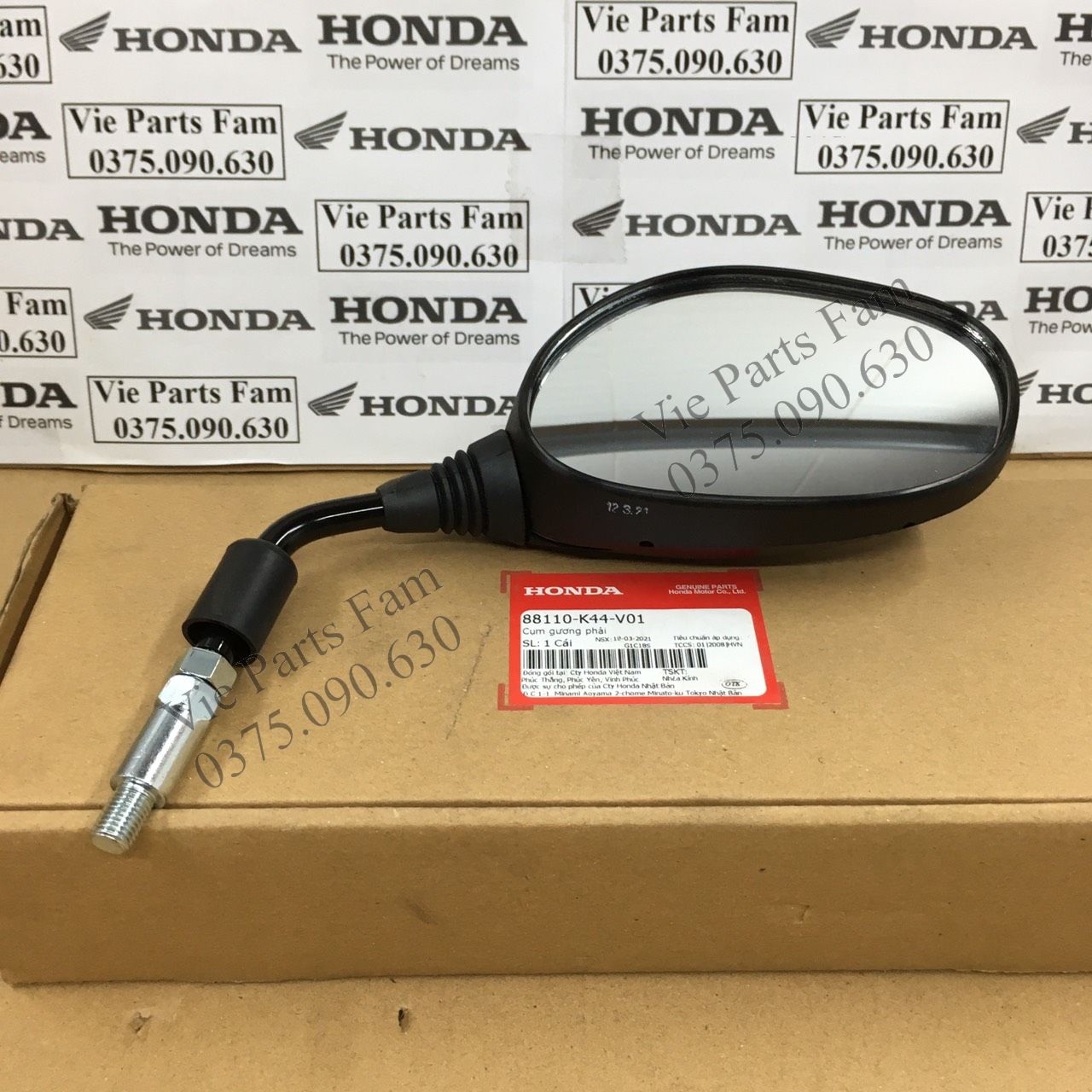 Bộ gương kính CHIẾU HẬU VISION 2015-2016-2017-2018-2019- 2020 (giá 1 cái hoặc 1 cặp) chính hiệu honda