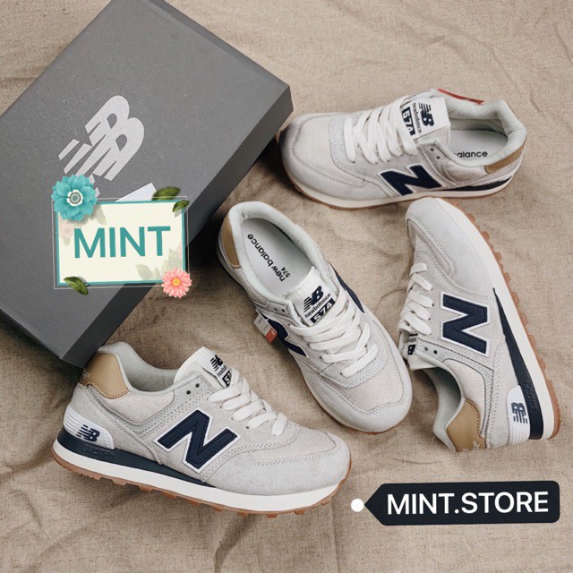 🌻MINTSTORE🌻Giày Thể Thao Sneaker Nb 574 xanh than