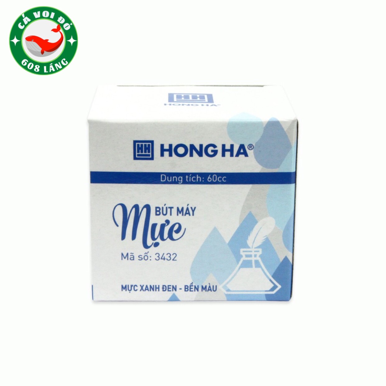 Mực bút máy Hồng Hà (3432) Xanh đen/Tím đậm