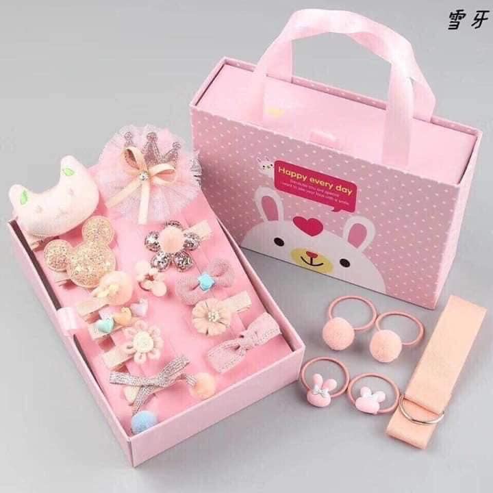 Set nơ buộc tóc 18 chi tiết