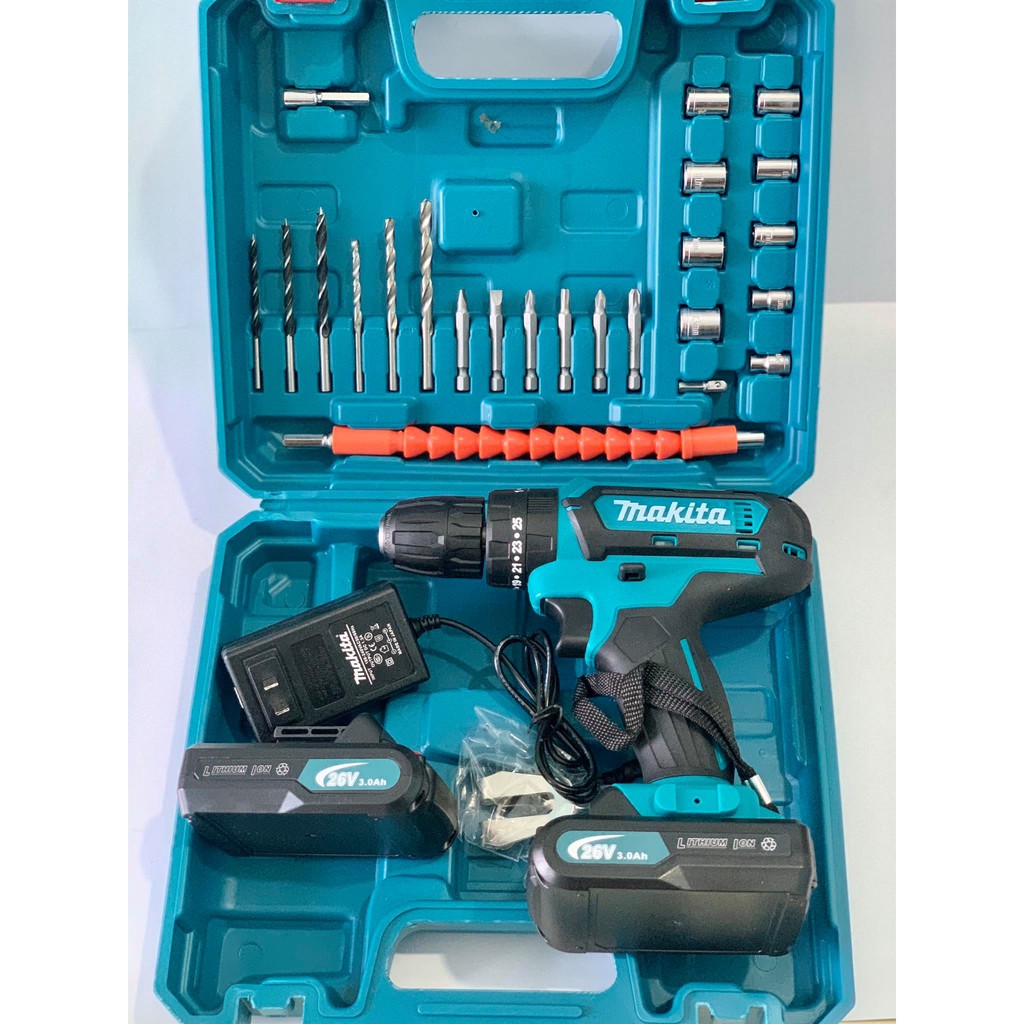 khoan pin 26v makita có búa
