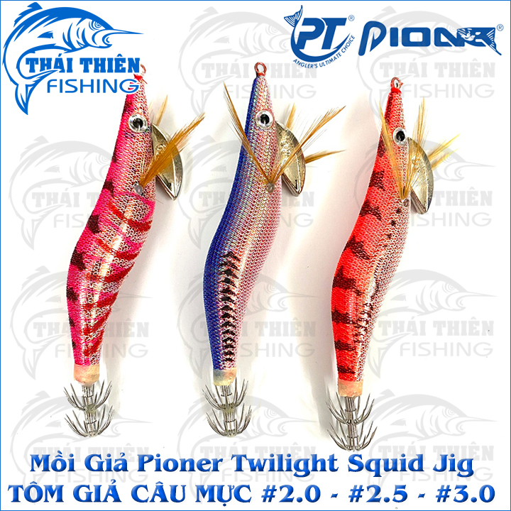 Tôm Giả Câu Mực Pioner Twilight Squid Jig