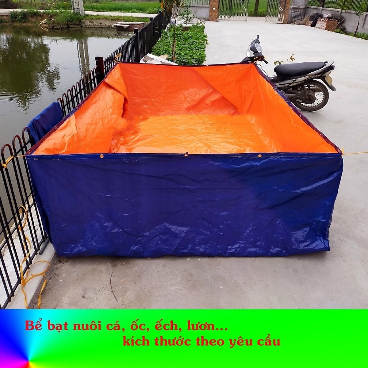 Bể bạt nuôi ốc, ếch, lươn, đủ kích thước