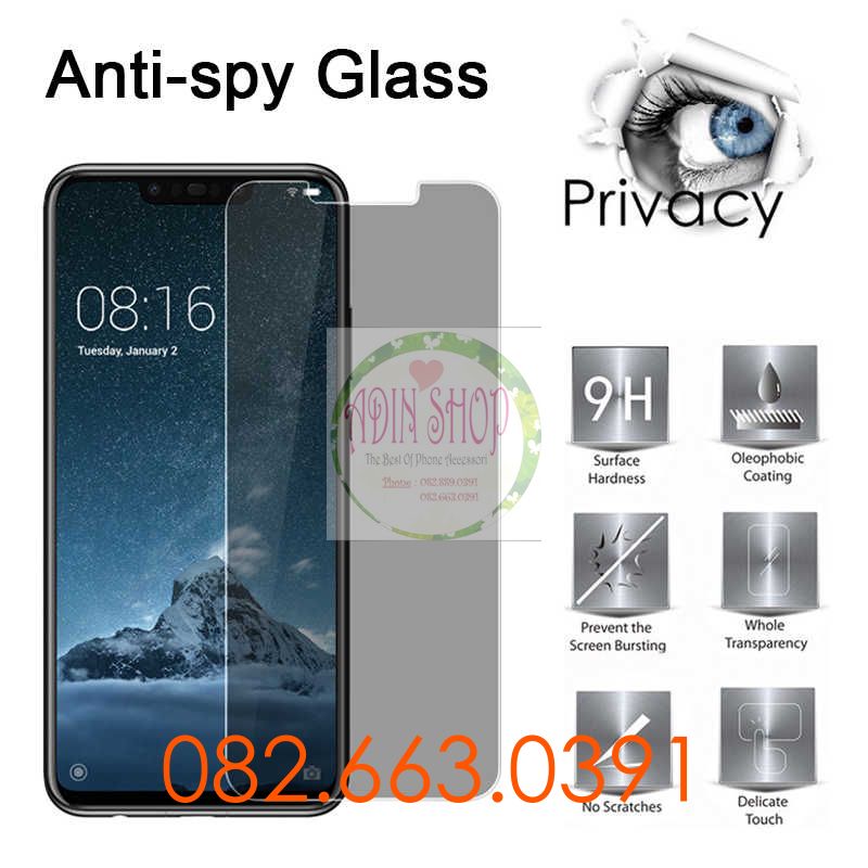 Dán cường lực chống nhìn trộm xiaomi mi a1 / 5x / a2 lite / 6x / a3 / 8 / 8 se / 4 / 5s / 5s plus dẻo nano