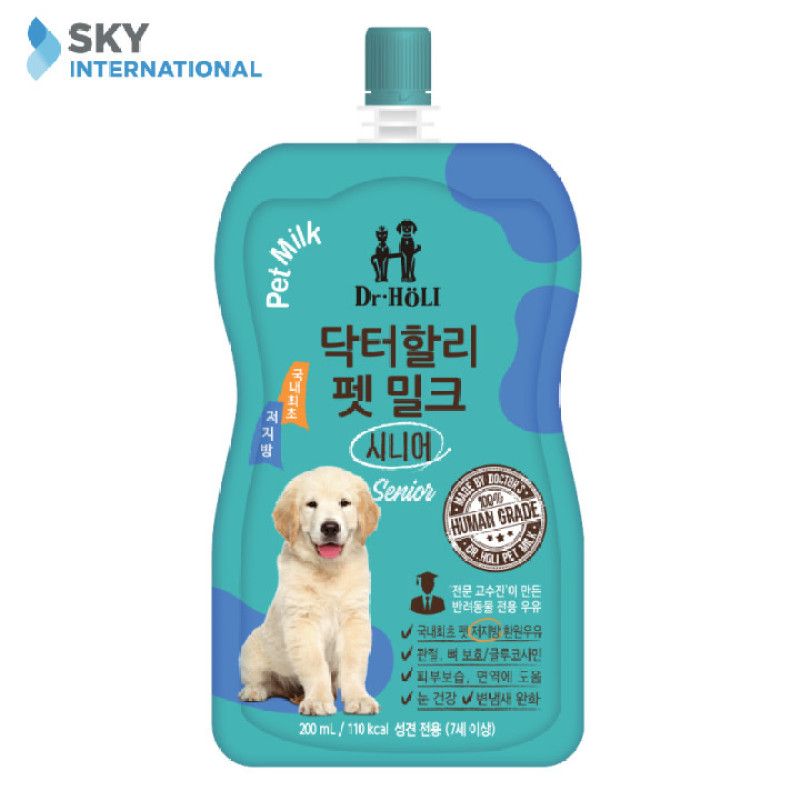 Sữa tươi dinh dưỡng cho chó trưởng thành - Dr.Holi Pet Milk Senior 200ml
