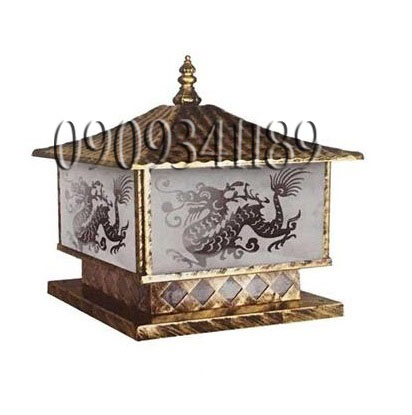 Đèn trụ cổng - đèn trụ bờ bao - đèn trụ hàng rào habali phi 400 tặng kèm bóng led