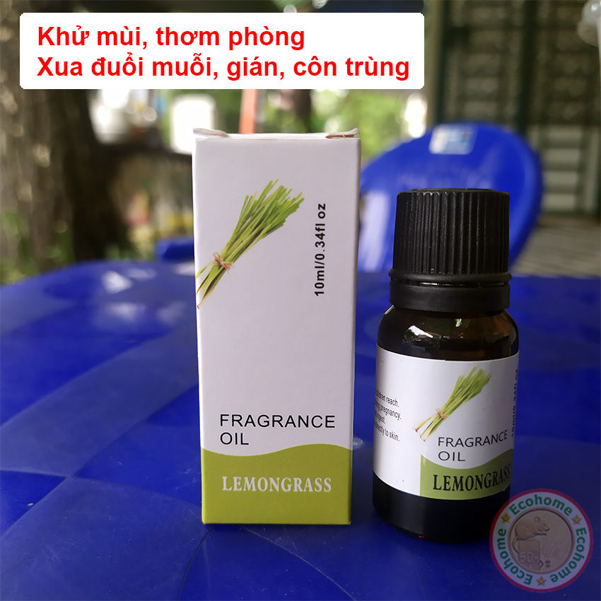 Chai tinh dầu xông phòng hương sả chanh 10ml