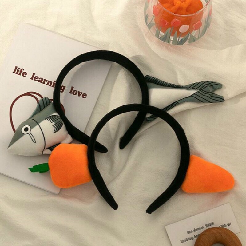 Bờm Cài tóc con cá / cà rốt đáng yêu cute - Băng đô cài tóc (tuyển sỉ).