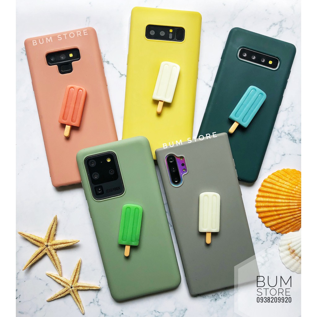 Ốp Lưng Que Kem Samsung Galaxy S20 Ultra / S20+ / S10+ / S10 / S9+ / Note 10+ / Note 10 / Note 9 / note 8