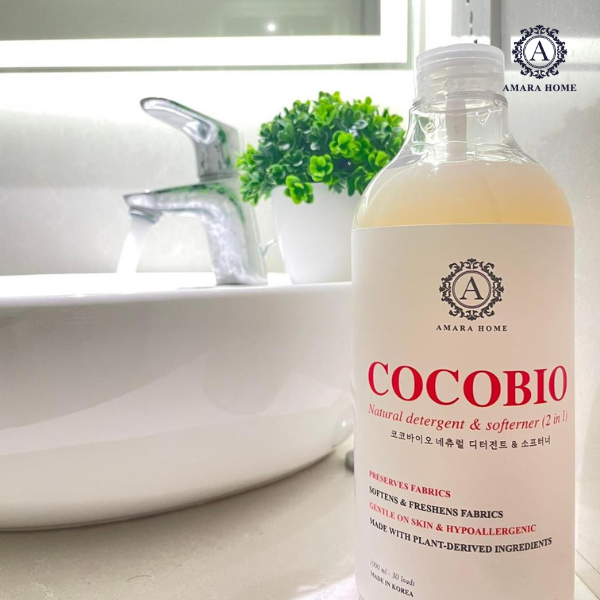 Nước Giặt Xả Organic 2in1 AMARA HOME COCOBIO | Hương Thơm Từ Thiên Nhiên, Không Hoá Chất, Công Nghệ Hàn Quốc
