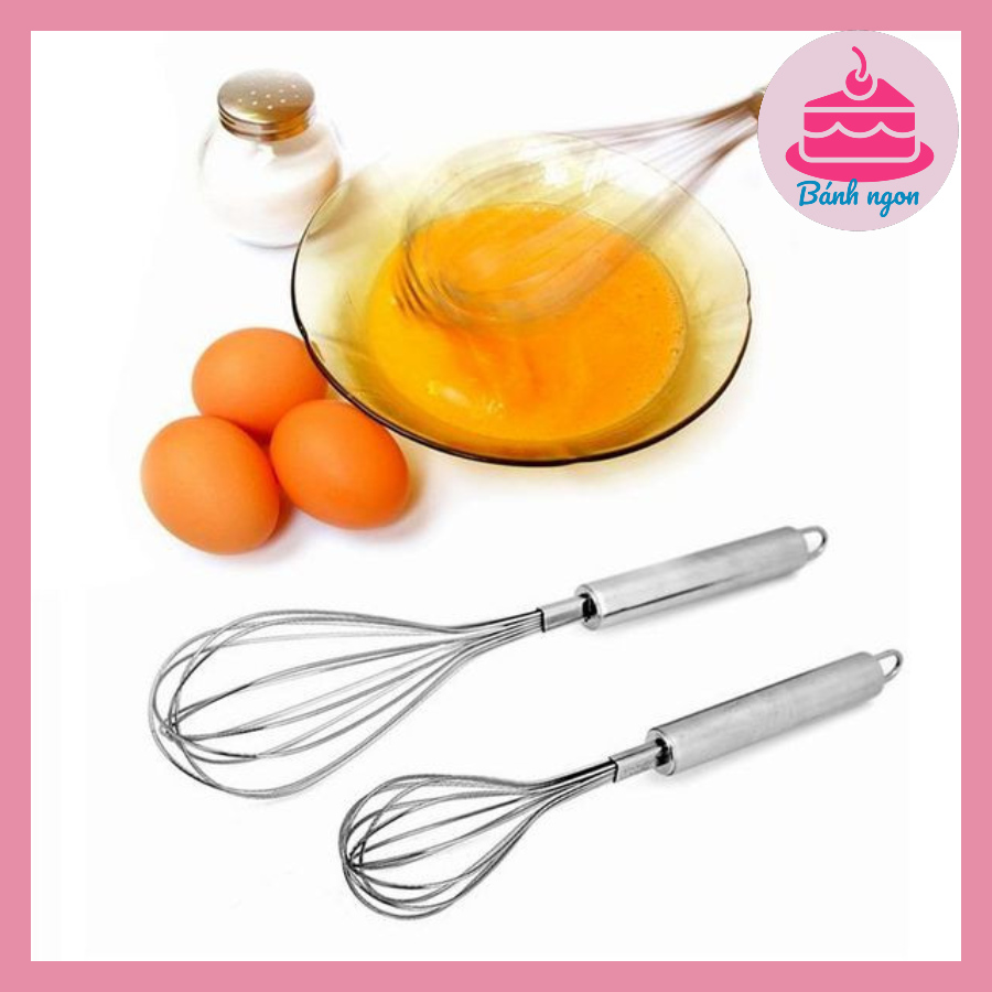 Phới Lồng Đánh Trứng Cầm Tay Inox 25cm