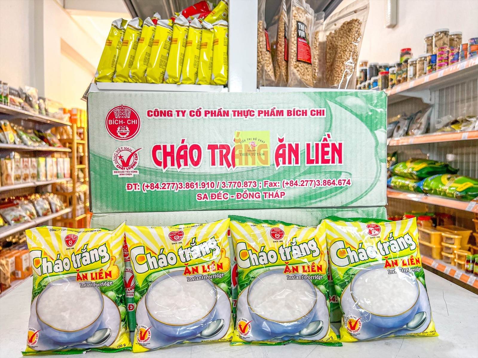 Cháo Trắng Bích Chi Ăn Liền Thùng 30 Gói