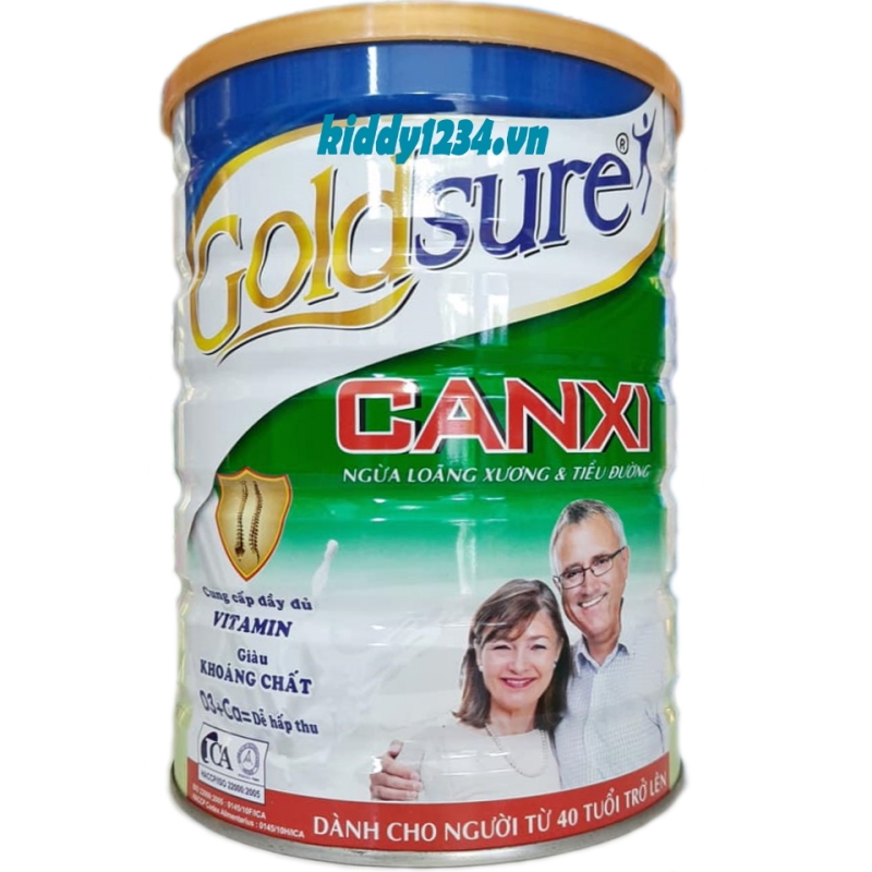 Sữa Goldsure canxi NL ngừa loãng xương tiểu đường 900g