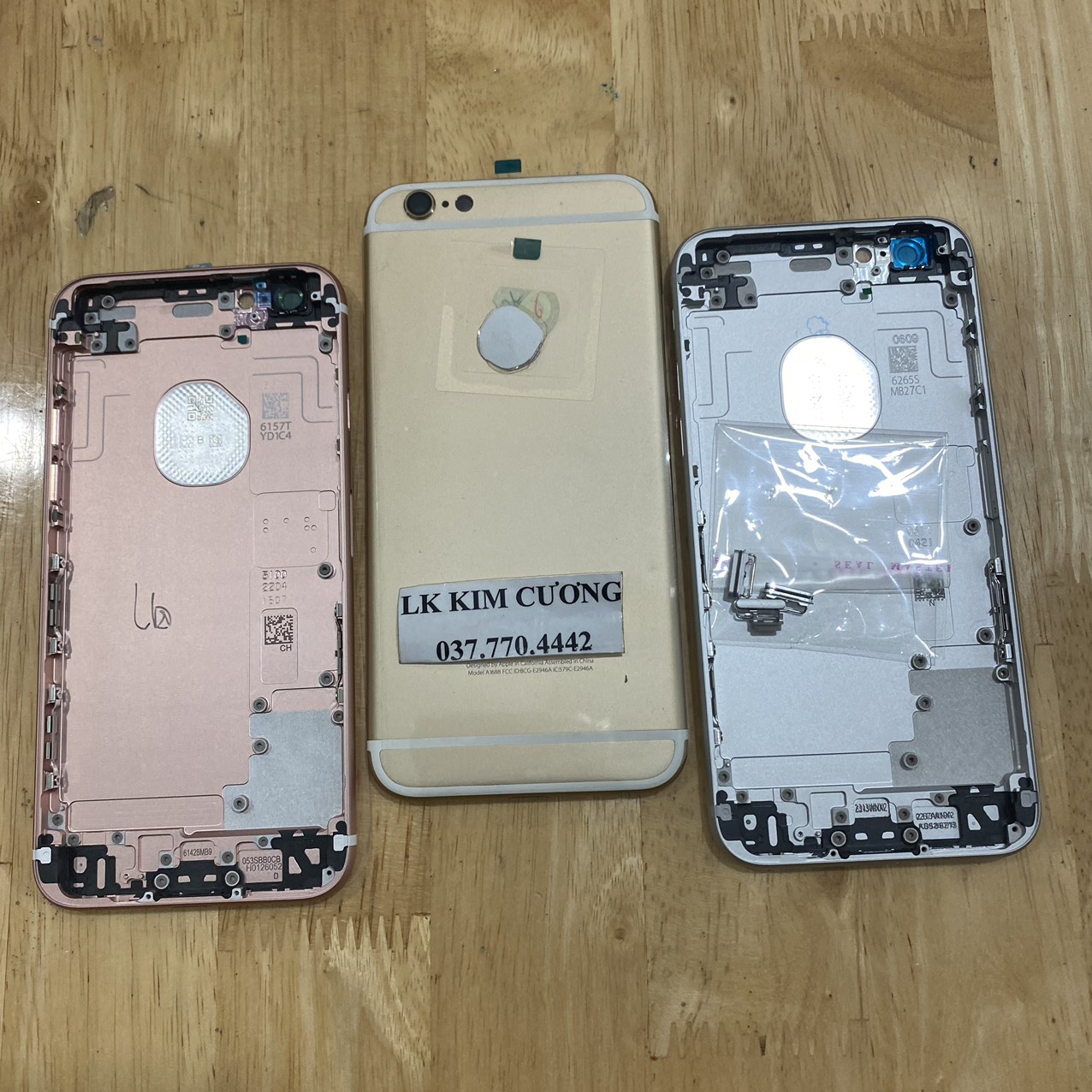 Bộ vỏ thay thế IP 6S ZIN(TEM ĐỎ)