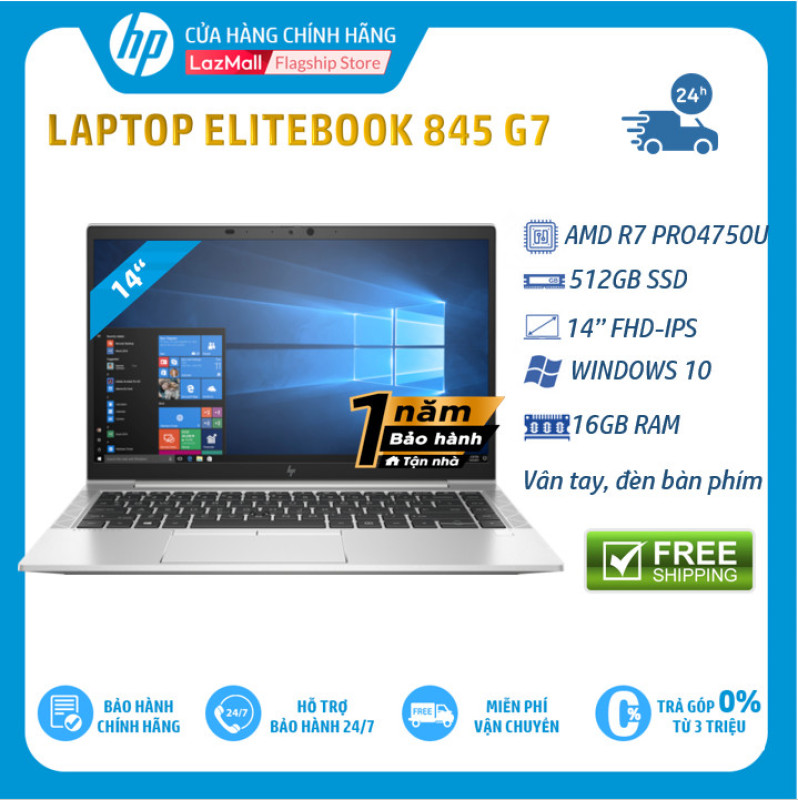 Bảng giá [VOUCHER 10% max 2 Triệu 27-29/3][Trả góp 0%] Laptop HP EliteBook 845 G7 AMD R7 PRO 4750U16GB RAM512GB SSDAMD Graphics14FHDNFCWebcamWlan ax+BTFingerprint3cellWin 10 Pro 64Silver3Y WTY/231A0PA- Hàng chính hãng Phong Vũ