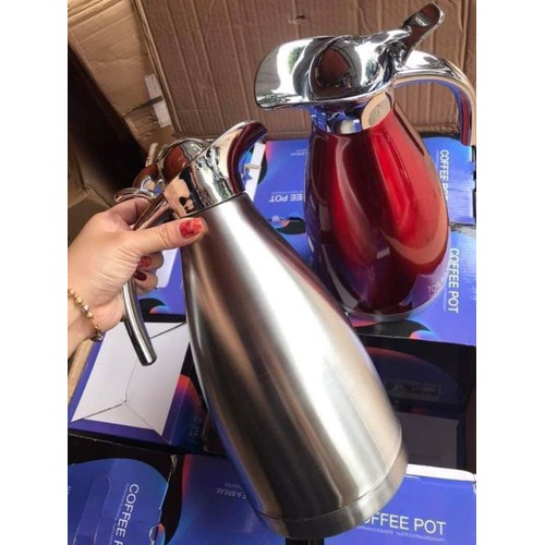 Bình Nước Cách Nhiệt Pha Trà Cà Phê Cao Cấp 2L- Bình Pha Trà - Bình Pha Trà , Pha Cà Phê Mỏ Vịt Đựng Nước 2 Lít Inox Cách Nhiệt Cao Cấp Nhiều Màu - bình giữ nhiệt dung tích lớn - đồ dùng phòng ăn uống - nobita shop