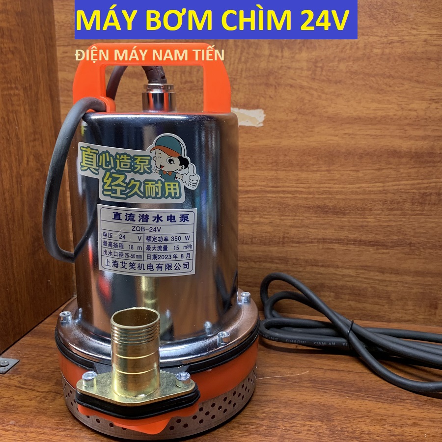 Máy bơm chìm 12V - Máy bơm tõm 24v - may bom 24 v
