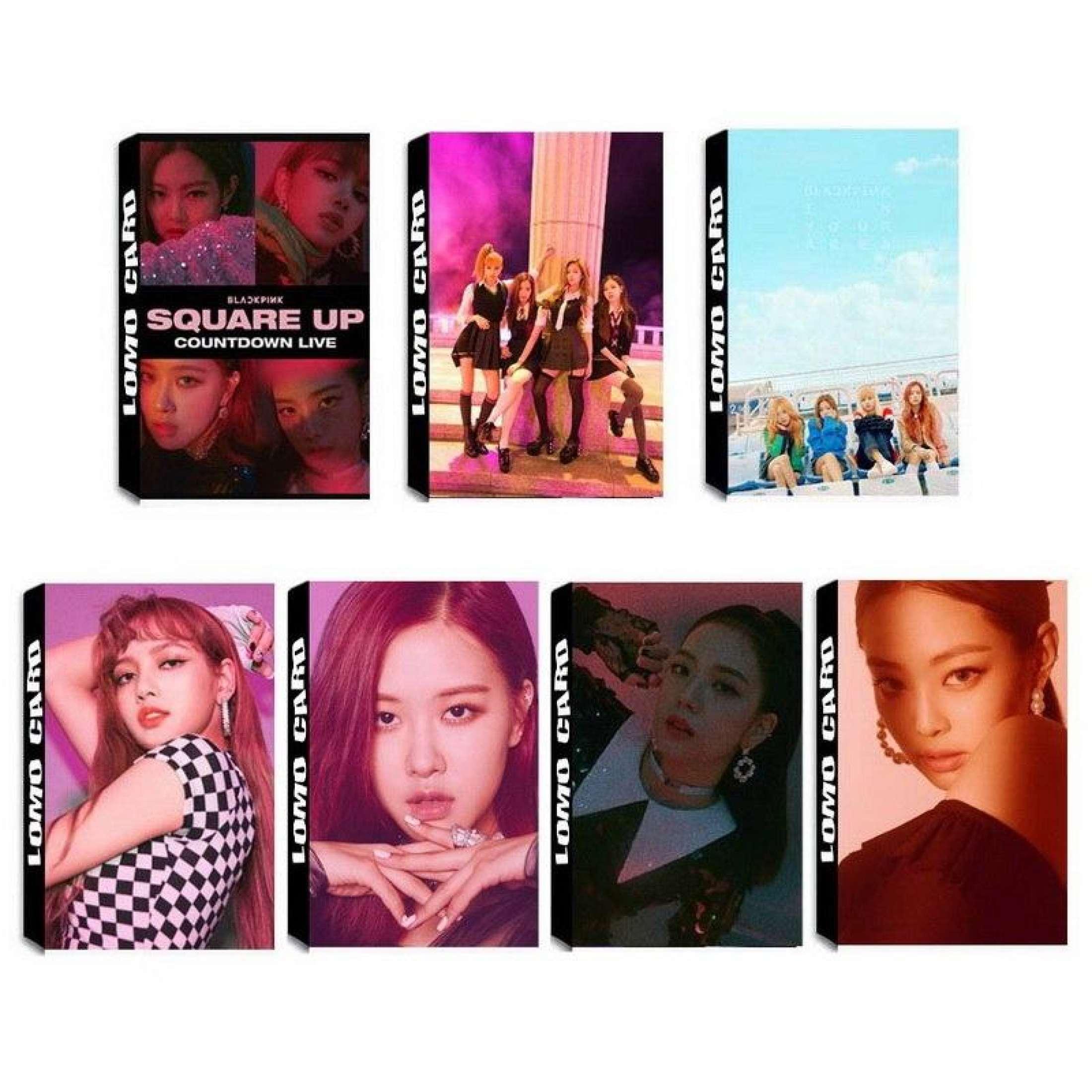 Postcard BLACK PINK 204 món mẫu mới 2019 (30 Postcard + 30 Lomo + 144 Hình Dán)