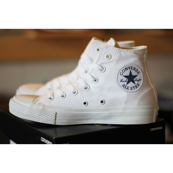 Giày Converse Chuck 2 Trắng Cổ cao Nam Nữ