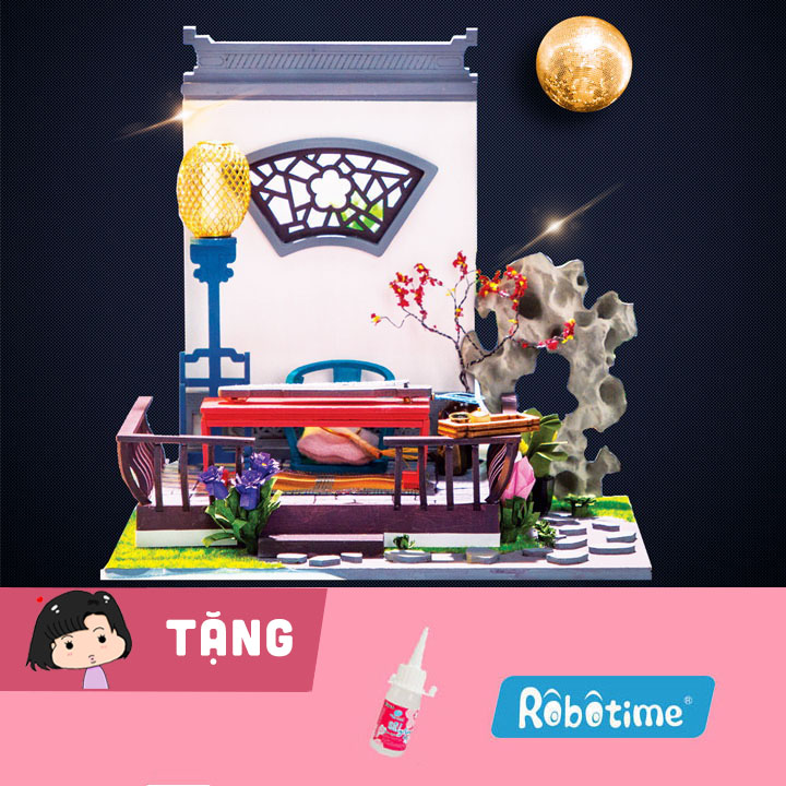 [HCM]Mô hình nhà gỗ tự ráp Trăng sáng vườn nhà