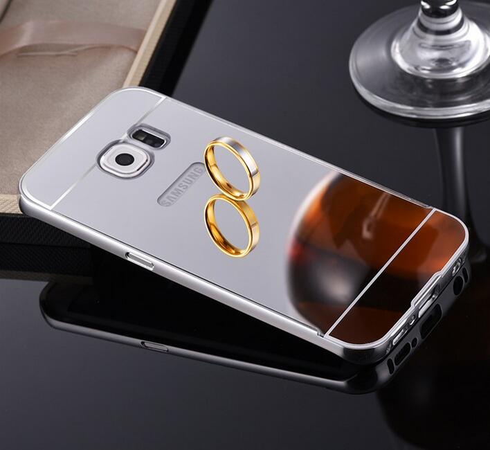 Ốp lưng Samsung Galaxy S6 tráng gương viền kim loại