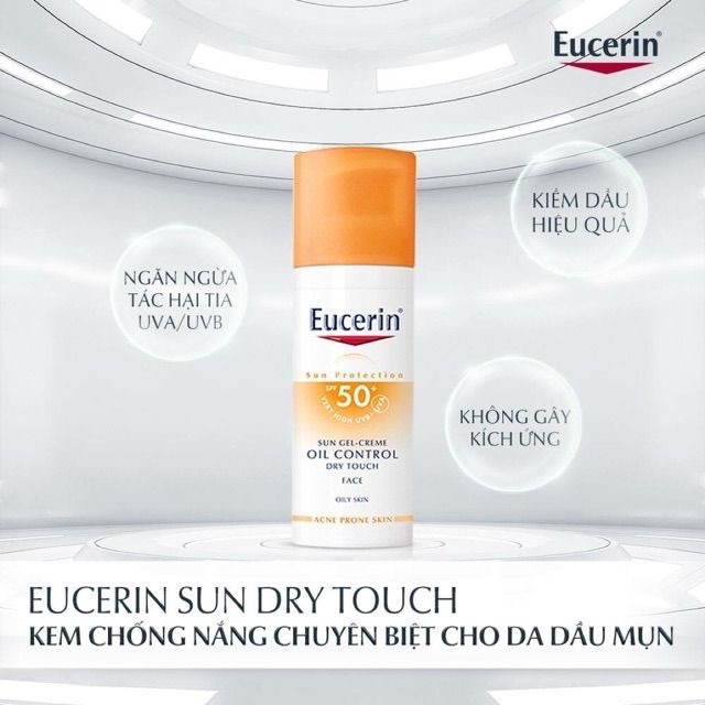 KEM CHỐNG NẮNG-EUCERIN SUN Oil control sungel spf 50+
