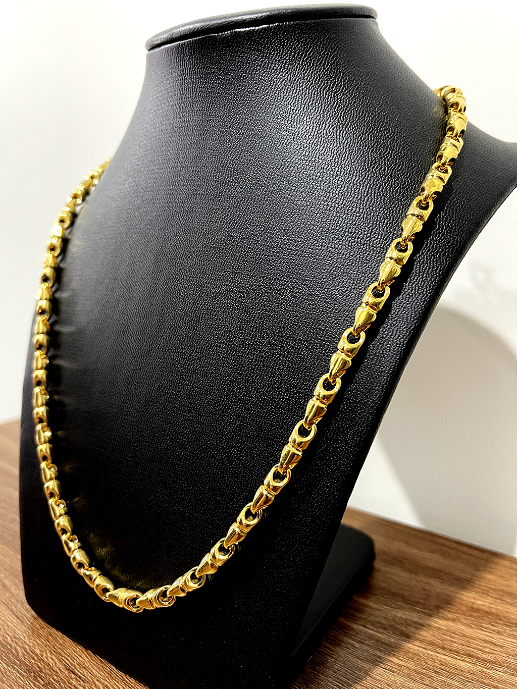 Dây Chuyền Nam Đốt Ngắn Mạ Vàng 18K
