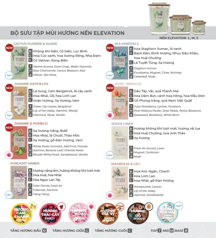 Nến thơm Sáp đậu nành Elevation Yankee Candle