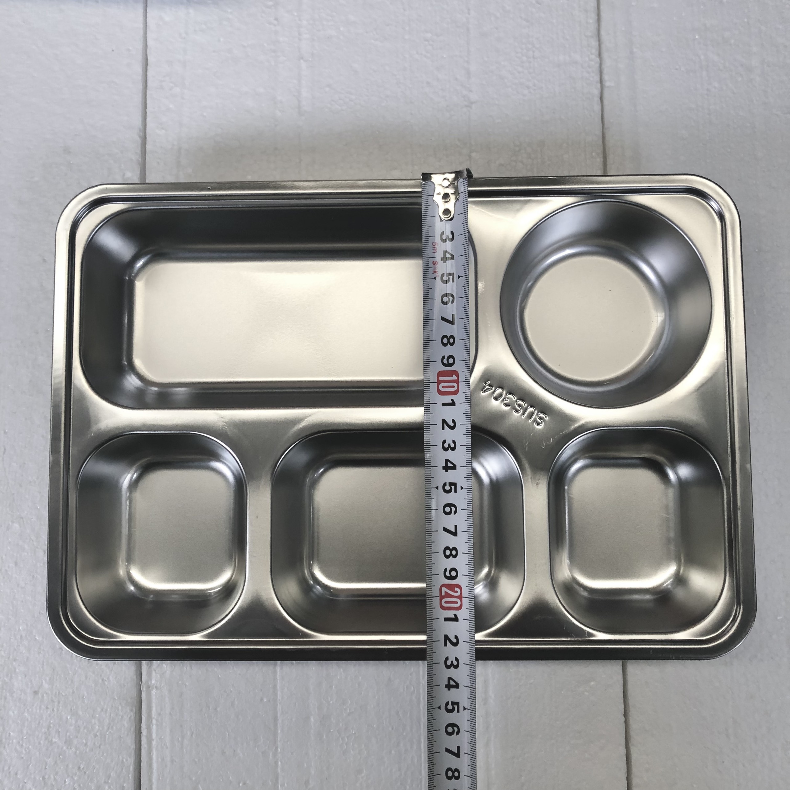 khay cơm 5 ngăn inox 304