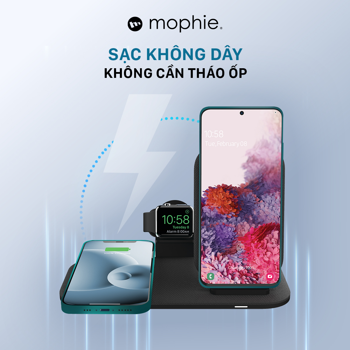 Đế sạc Mophie 2in1 StandPlus - 401305840
