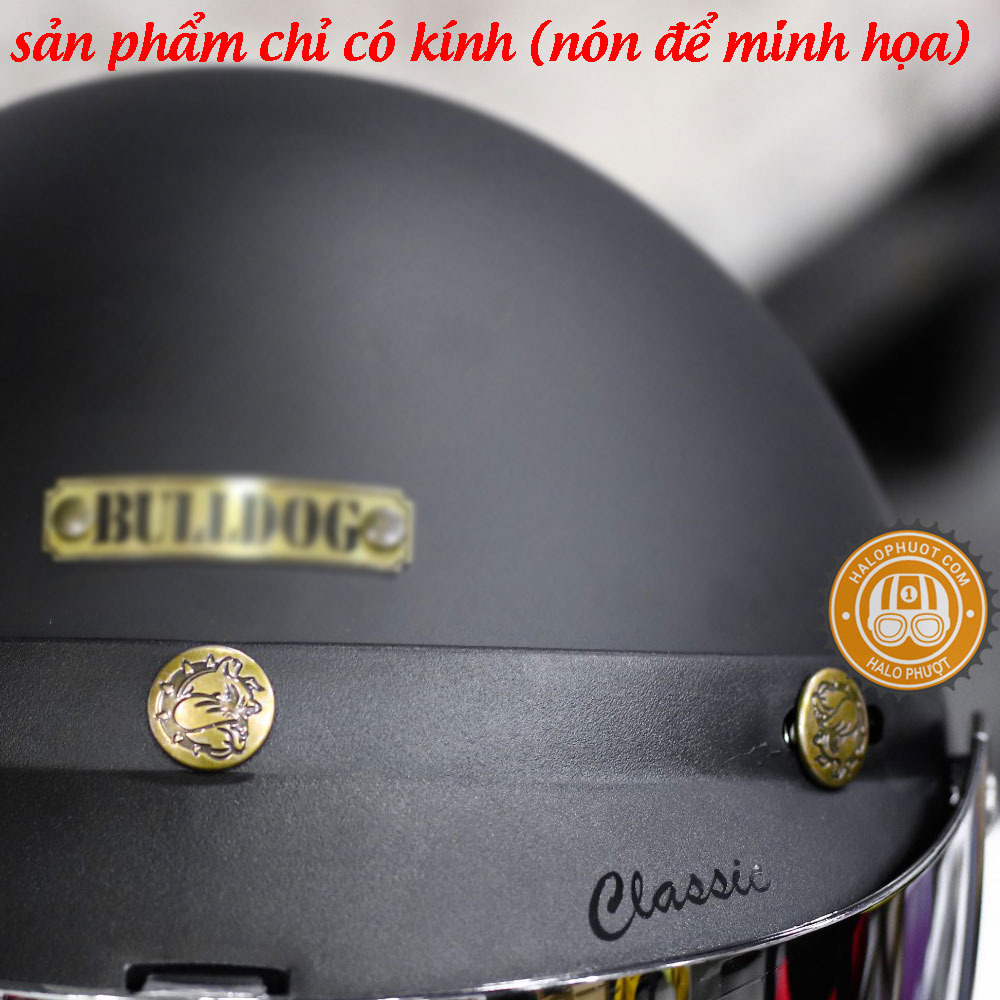 Kính K7 Bulldog Chính Hãng (gắn nón 3/4)