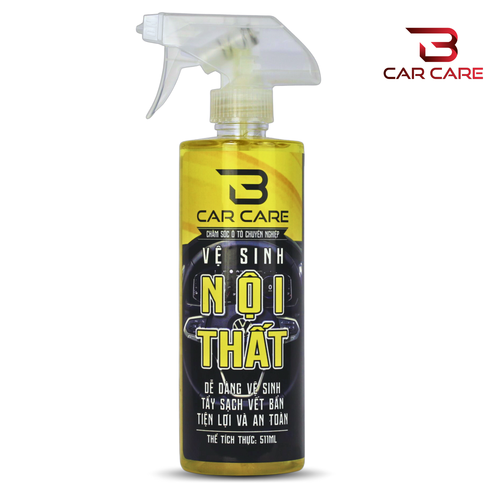 DUNG DỊCH VỆ SINH NỘI THẤT Ô TÔ (511ml) ✅