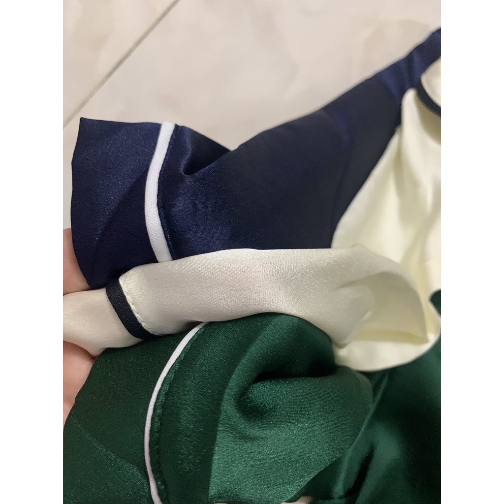 Bộ Pizama Lụa Satin Trơn Cho Bé ( 8 - 30kg ) - MonMonKid