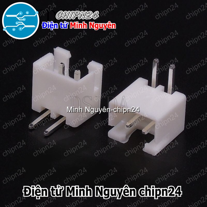 [10 cái] (F301) Header 2P XH2.54-2P Đực Cong - HH001703