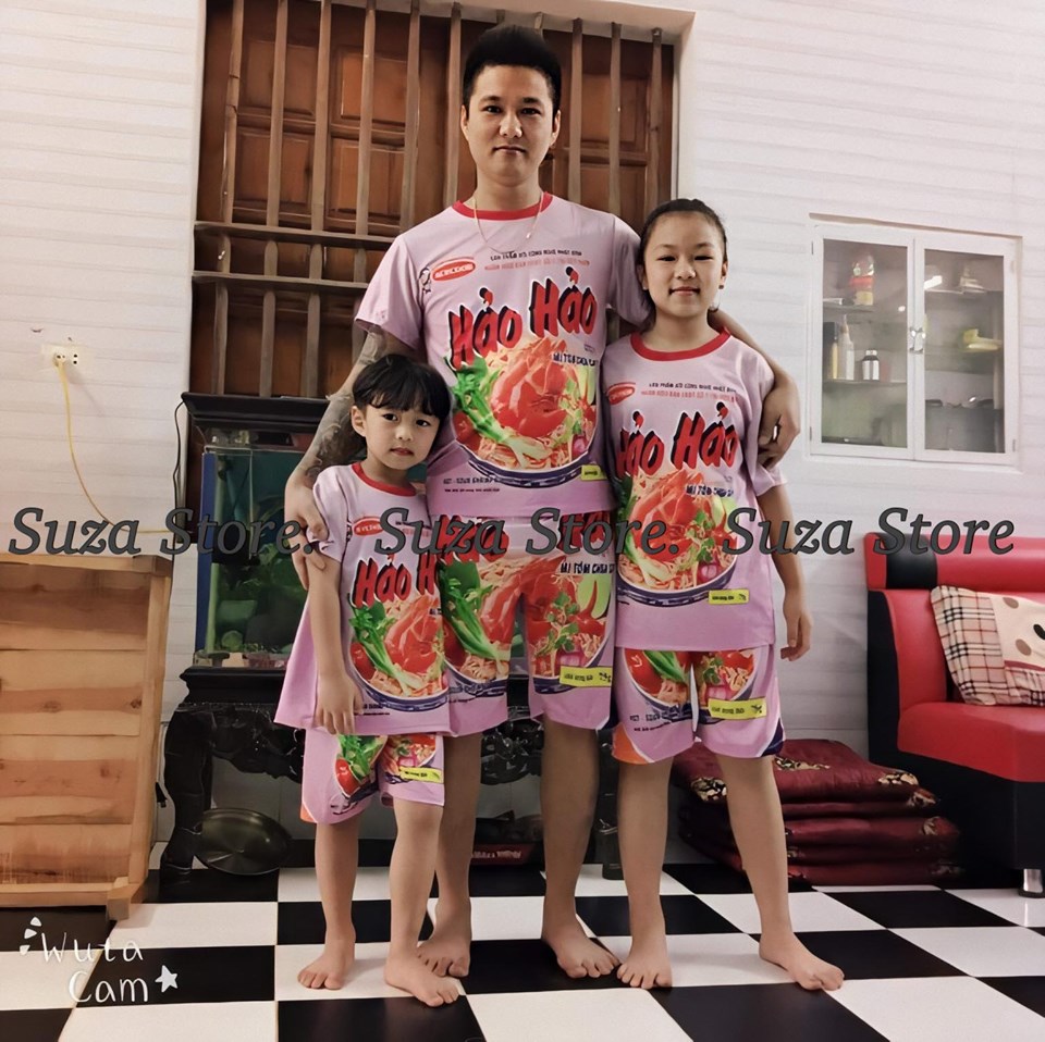 [BỘ GIA ĐÌNH] Quần Áo Mỳ tôm full size 5kg-90kg