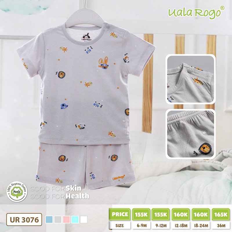 Bộ quần áo Uala Rogo cộc tay UR3076