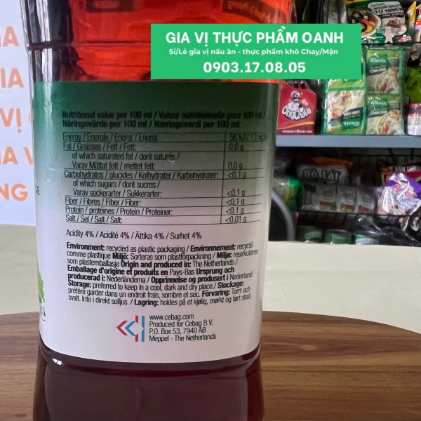 Dấm đỏ Coroli (1L)