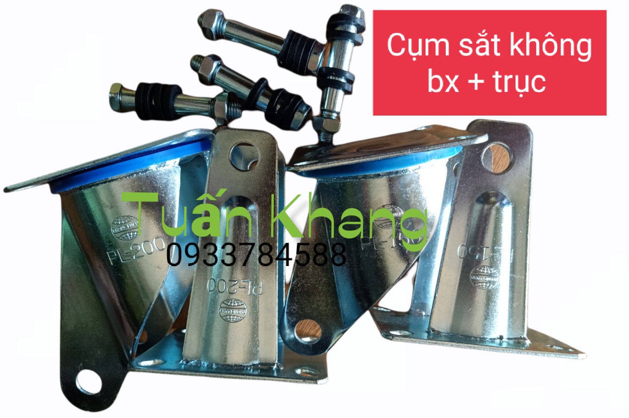 Cụm sắt không bánh xe + Trục
