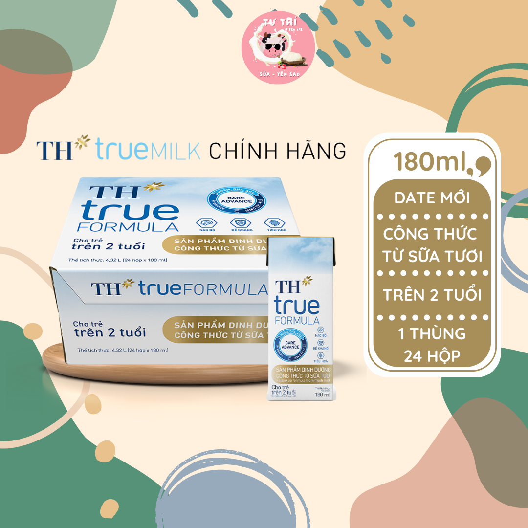 Sữa tươi công thức TH True Milk Formula 180ml thùng 24 hộp
